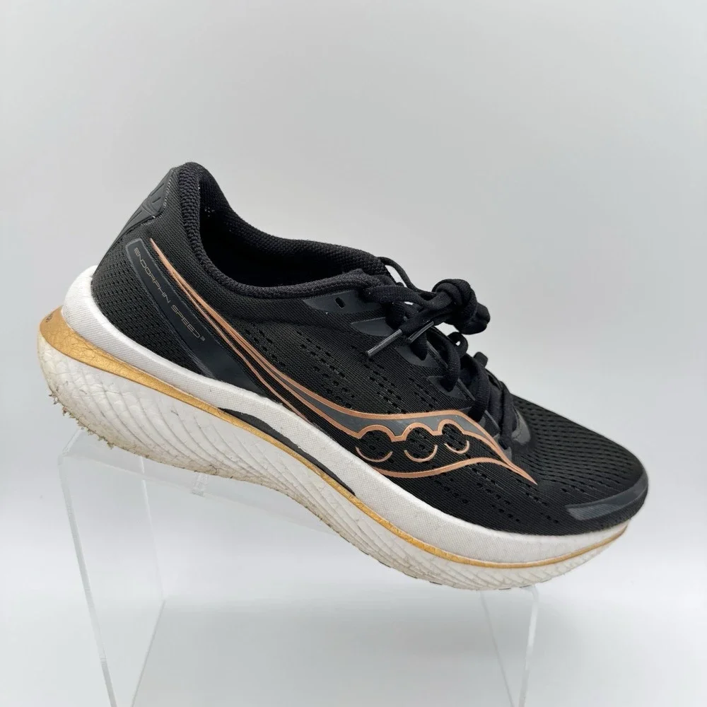 Saucony Endorphin Speed 3 Black Gold Running Shoes Mens 10.5 S20756-10